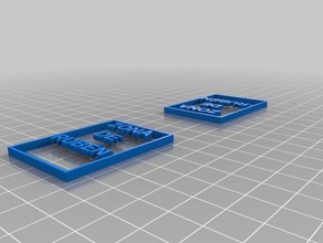 piso zona rub&eacuten sinais logotipos personalizado 3d print model - Mito3D