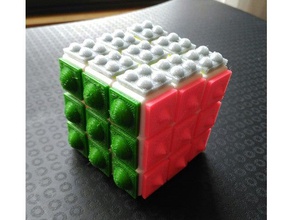 cubo rubik adaptado cube relief games diversity educational helpful 3d print model - Mito3D