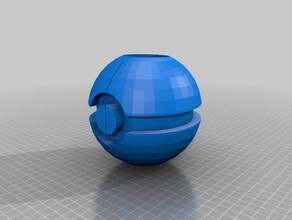 poke bola de molde 3d la impresión silicona 3d print model - Mito3D