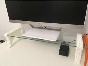 suporte para monitor office 3d print model - Mito3D