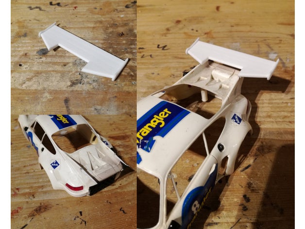 asa traseira porsche 911 rsr turbo carrera 124 diy 3D print model - Mito3D