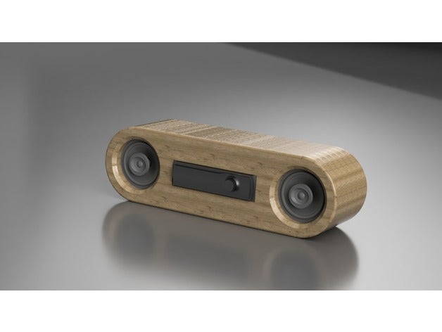 mini boombox áudio 3D print model - Mito3D