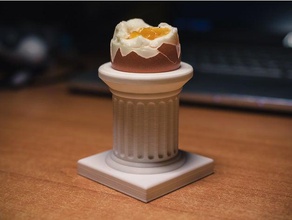 doric column egg holder kitchen dining ancient greek 3d print model - Mito3D