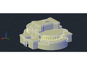 Oper-Ballett-Theater Gebäude Strukturen 3d print model - Mito3D