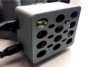 sphere-o-bot electronics case arduino created freecad easter egg eggbot stepper motor 3d print model - Mito3D