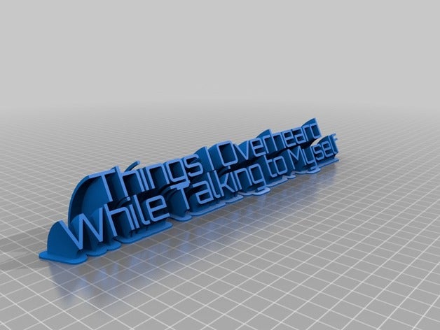 coisas que ouvi ao falar de mim mesmo nome do tag office personalizado 3D print model - Mito3D