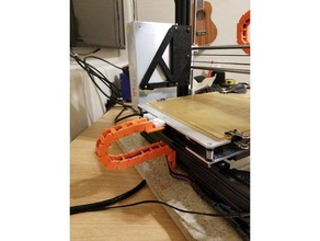anet en8 trasero caliente la cama de cadena cable 3d impresión 3d print model - Mito3D