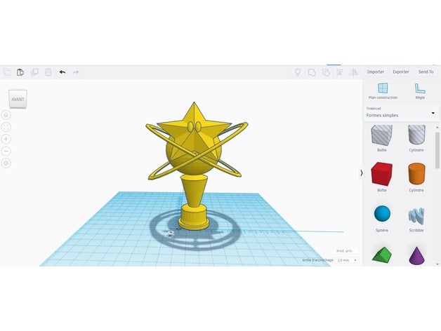 troph&eacutee mario kart video games coupe cup trophe trophy winner 3D print model - Mito3D