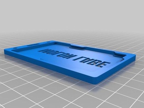 my customized id cardbadge holderarmor -molon-labe office 3d print model - Mito3D