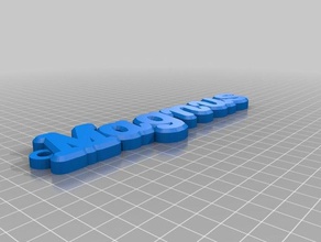 my customized name keychain magnus organization 3d print model - Mito3D