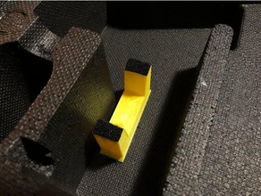 dji inspirar 2 suporte de bateria oem espuma caso eletrônica aérea yellowhouse 3d print model - Mito3D