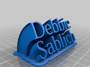 debbie ofis özelleştirilmiş 3d print model - Mito3D