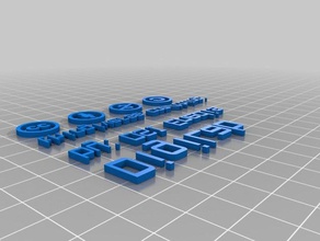 meine angepasste 3d-thingitag Zeichen logos 3d print model - Mito3D