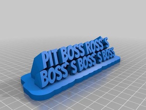 gord nameplate office customized 3d print model - Mito3D