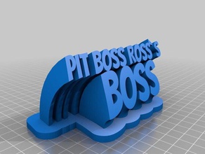 pit boss rosss office personalizzato 3d print model - Mito3D