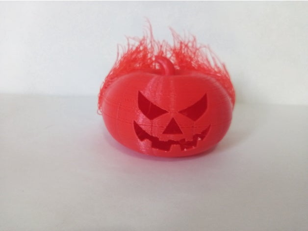 peludo de calabaza 3d la impresión dia los muertos el miedo hairyprints halloween decoración 3D print model - Mito3D