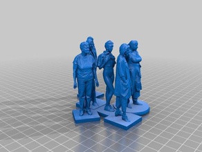 femme 013 014 015 016 017 018 sculptures 3d print model - Mito3D