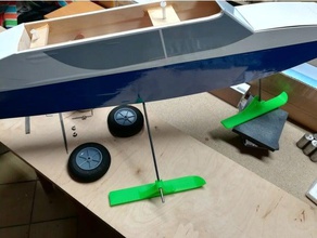 d'avion de rc ski big easy hoellein 14m envergure rc-avions des véhicules patins d'atterrissage rcplane rcplanes 3d print model - Mito3D
