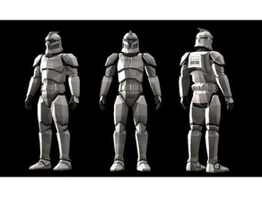 clone trooper fase 1 3 d la impresión poli de star wars estatua stormtrooper guerra los clones 3d print model - Mito3D