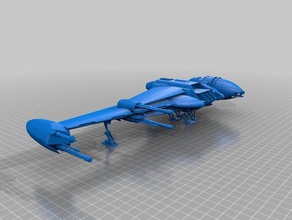 b-wing de star guerra la legión escala bwing starfighter wars 3d print model - Mito3D