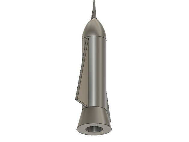 fus&eacuteerocket Süßigkeiten Physik Astronomie espace - Sicherung ergol space rocket 3D print model - Mito3D