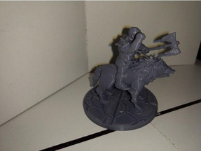 orc warg rider base toys games dd mini dnd miniature miniatures pathfinder wargaming worg 3d print model - Mito3D