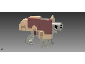 ultima parafuso de pistola adereços fantasia arma warhammer 3d print model - Mito3D