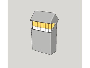 Zigaretten-box boite &agrave Zigaretten andere Aufbewahrungsbox 3d print model - Mito3D