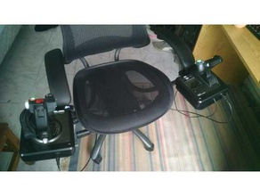 montaje en poste joystick de la silla montar equipo 3d print model - Mito3D
