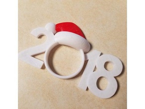 2018 navidad ornamento de la foto otros adorno decoración vacaciones pla rojo santa blanco xmas 3d print model - Mito3D