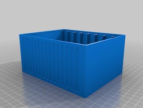 caixa de resistores 5 eletrônica personalizado 3d print model - Mito3D