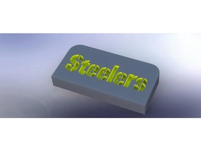 steelers logo işaretler logoları 3d print model - Mito3D