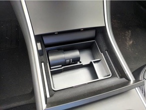 tesla model 3 consolle centrale cassetto j1772 slot della scheda automotive 3d print model - Mito3D