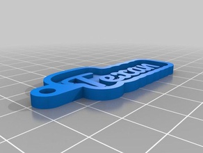 texan keychains customized 3d print model - Mito3D