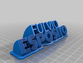 fulvio signs logos customized 3d print model - Mito3D