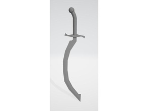 khopesh props en el antiguo egipto egipcio una mano la espada arma 3d print model - Mito3D