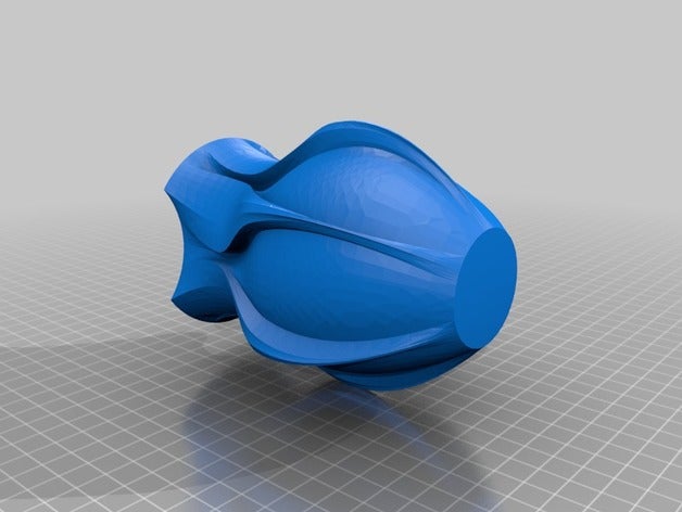 curvy vaso sculture 3D print model - Mito3D