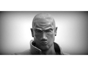 resurrected comic character people bust detailed face figures gun head male miniaturescharacter painting person 3d print model - Mito3D