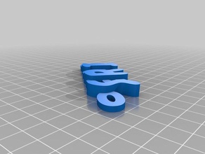 sergio keyfob keychains customized 3d print model - Mito3D