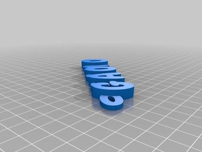 giacomo keyfob Anahtarlık özelleştirilmiş 3d print model - Mito3D