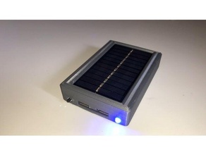l'énergie solaire de la banque le bricolage batterie externe sola libre panneau panneaux solaires 3d print model - Mito3D