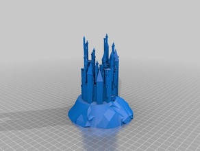 grand castle Gebäude Strukturen angepasst 3d print model - Mito3D