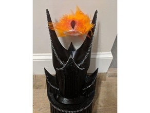 eye sauron headdress costume barad-dr cosplay dark fortress drag lord rings lotr 3d print model - Mito3D
