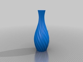 il mio personalizzato tortuoso vaso arredamento 3d print model - Mito3D