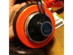 akg k240 series headphone lid shell replacement parts 2058z02210 headphones m220 mkii 3d print model - Mito3D