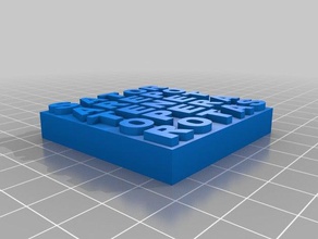 sator square 3d baskı 3d print model - Mito3D
