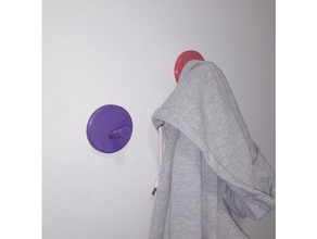 &aacutetomos hook organization coat colgador created freecad household lifehack made pla prusa i3 reprap towel wall 3d print model - Mito3D