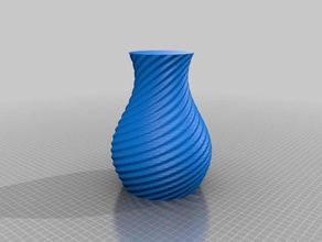 my customized twisty vase decor 3d print model - Mito3D