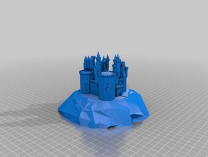 grand castle Gebäude Strukturen angepasst 3d print model - Mito3D