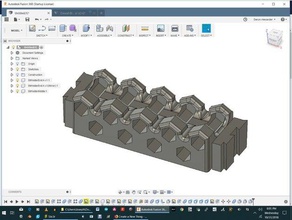 hex bit holder v6 dewalt case tool holders boxes hexbit 3d print model - Mito3D
